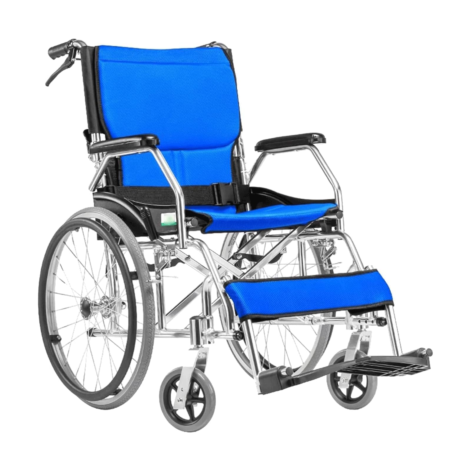 Silla Ruedas Sillas de Ruedas de Aluminio Sillas de Ruedas de Transporte con Empuje Manual Sillas de Ruedas portátiles para Personas Mayores Silla de Transporte con Freno de Mano Conveniente