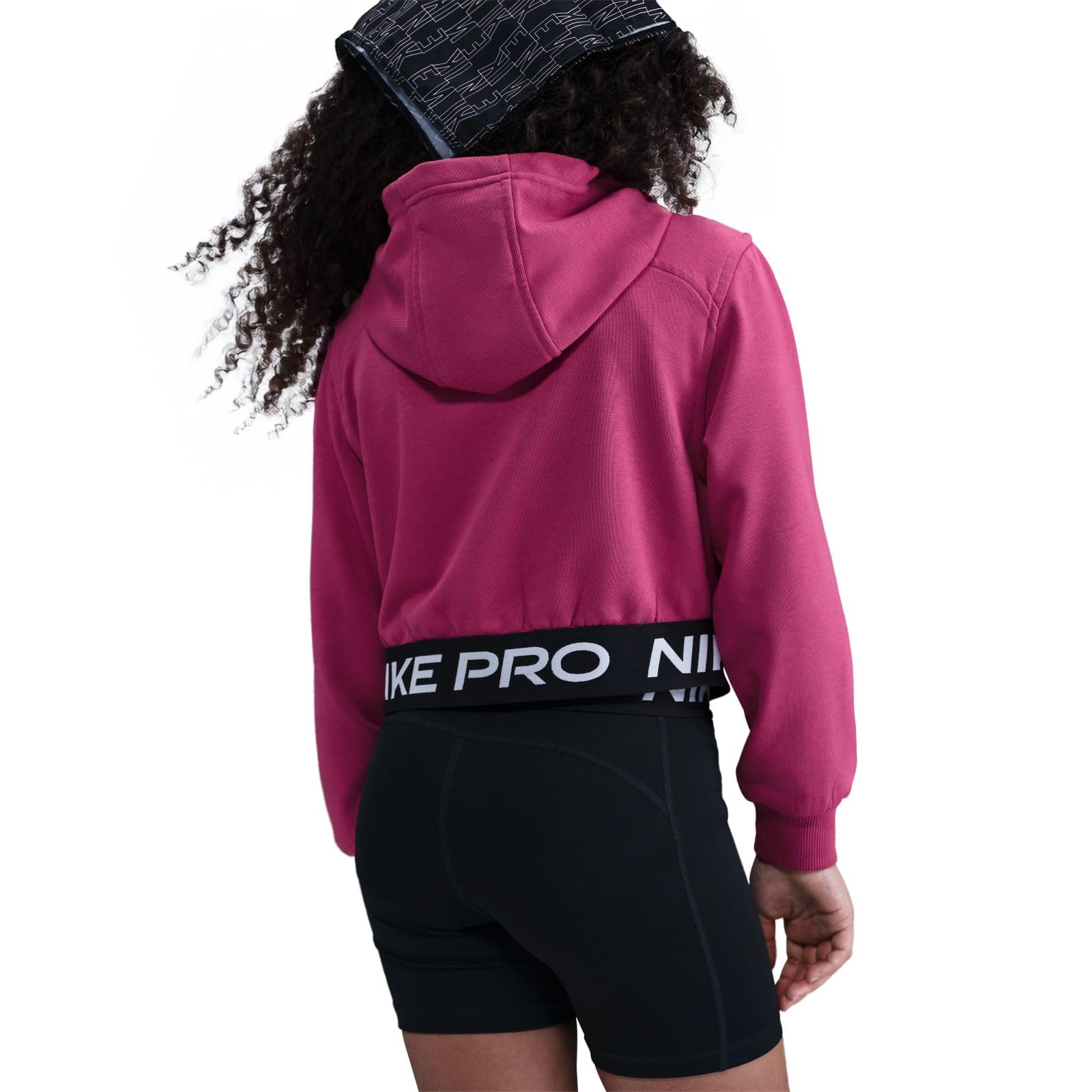Nike Nike PRO Fleece Dri-Fit-Kapuzenjacke für Ältere Kinder (Mädchen) Giacca con Cappuccio Unisex - Bambini e Ragazzi (Pacco da 1)