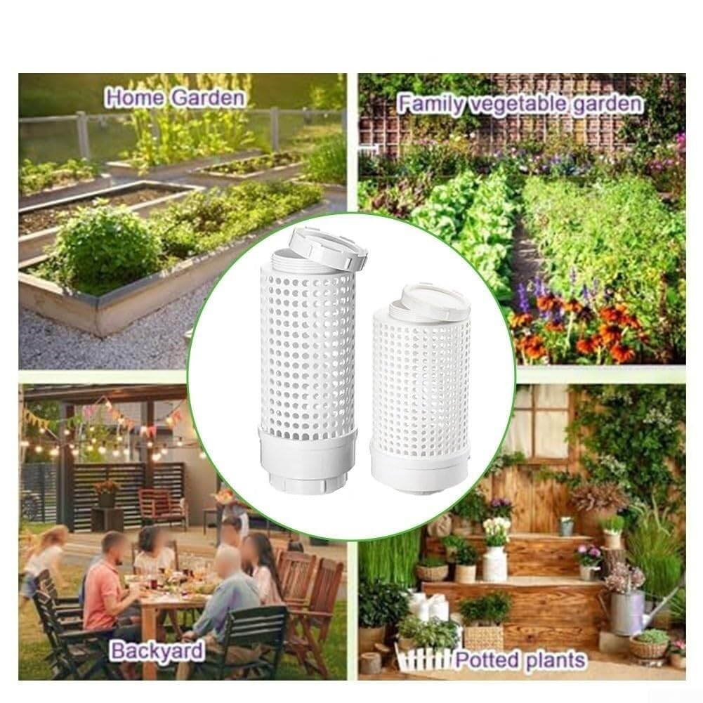 Unterirdischer Wurmkomposter für Hochbeet, PVC-Vermicomposting-Mülleimer mit sicherem Schraubdeckel, Abfallreduzierungssystem in zwei Größen für die Gesundheit des Bodens