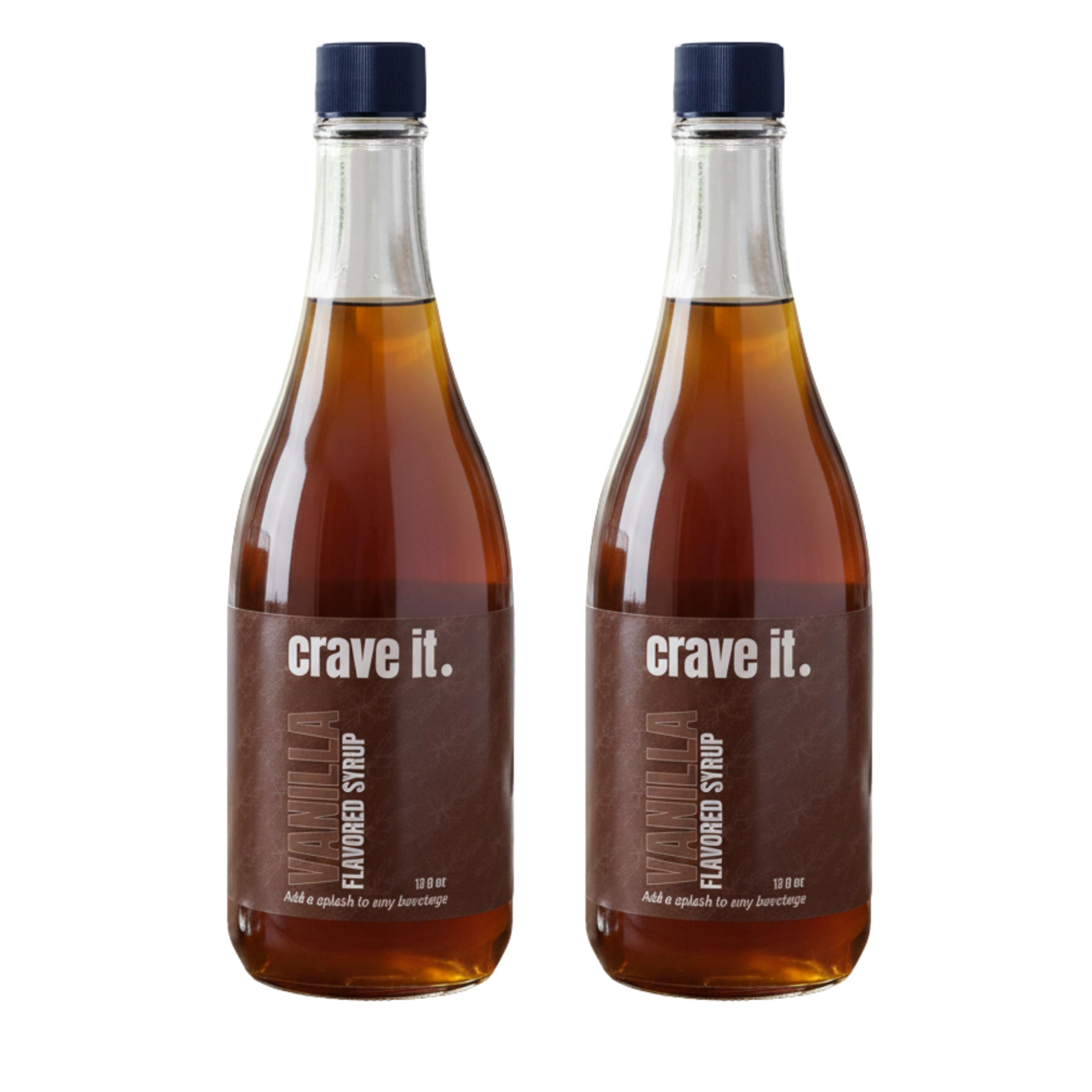 Crave It! Delicately Sweet Vanilla Flavoring Syrup, Add a Splash to Your Favorite Beverages – Create a Craveable Vanilla Coke or Dr Pepper! – 13 FL OZ