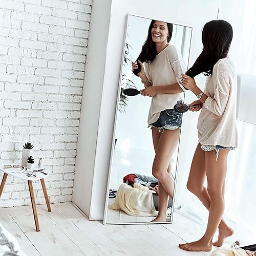 Miniatura 4 de MIRUO Espejo de longitud completa de 59 x 20 pulgadas, espejo de cuerpo completo, espejo de piso y de longitud completa para decoración de pared,
