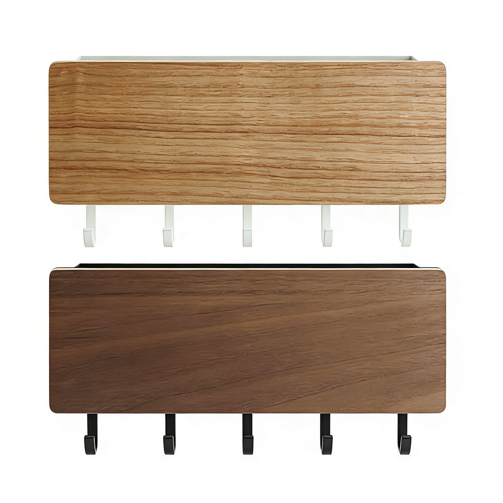 APGLSXY Wooden Rack with Sturdy Carbon Steel Hook Without Tools Needed for Installation Perfect for Small Items Storage Hook Rack
