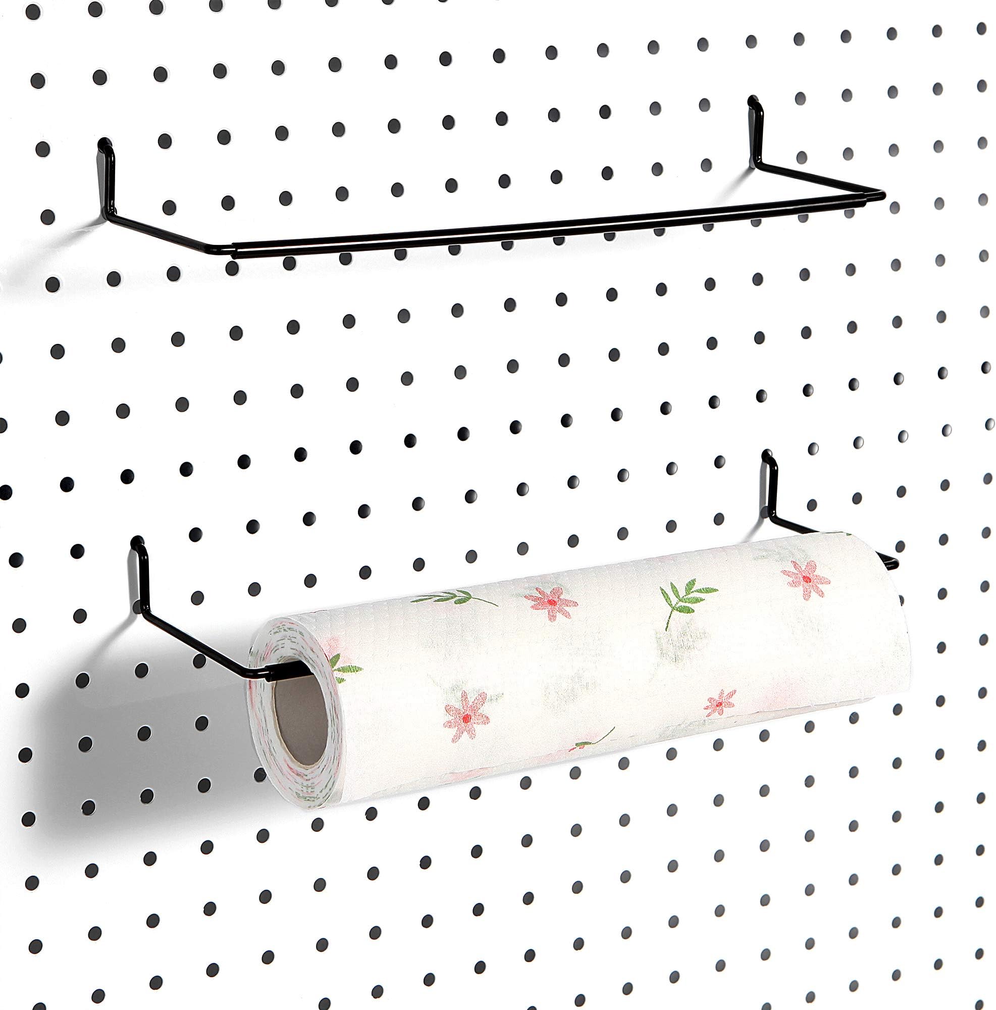 2 Pack Paper Towel Holder for Pegboard