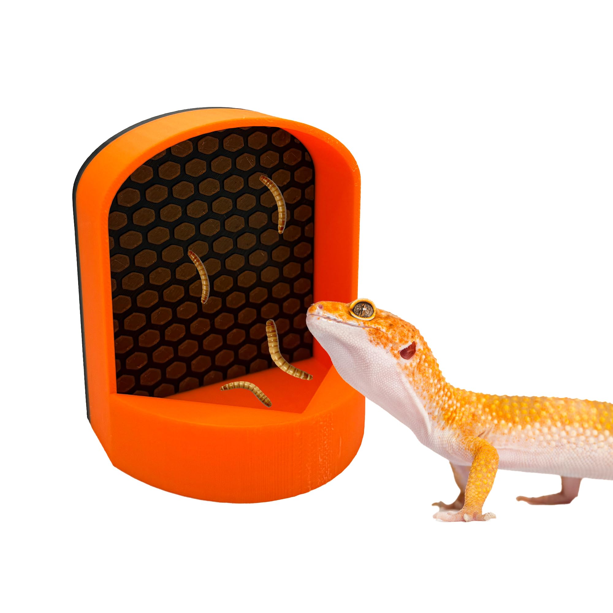 CTWPets Bug Climber Reptile Bug Feeder Wall Insect Climb (Fresh Orange, Mini) Fresh Orange Mini