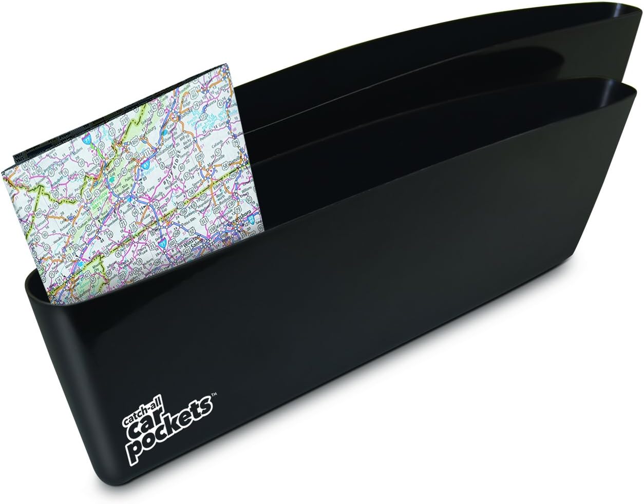 IdeaWorks - Catch All Car Pockets, Plastic, 14 1/2" L x 2 1/4" W, Set of 2