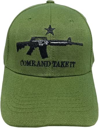 Camo Handgun Come and Take It Gun 2nd Amendment Star Cap Hat American