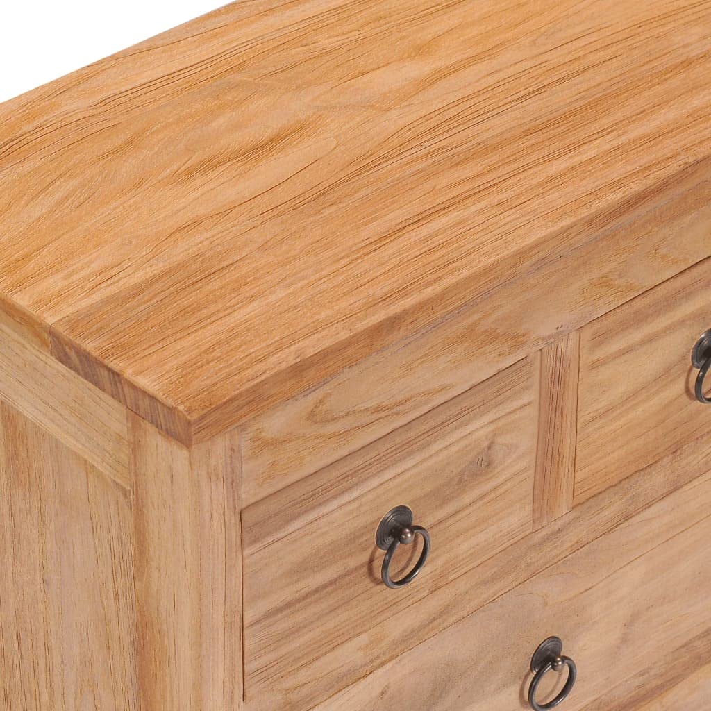 Kredens 50 x 30 x 90 cm z litego drewna tekowego, skrzynia drawers, komoda, szafka na korytarz, szafka na komody, szafka na pranie do sypialni