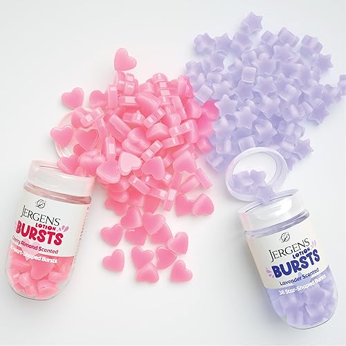 Miniatura 7 de Jergens Loción de lavanda Bursts, Squishy en forma de estrella humectante, 38 unidades