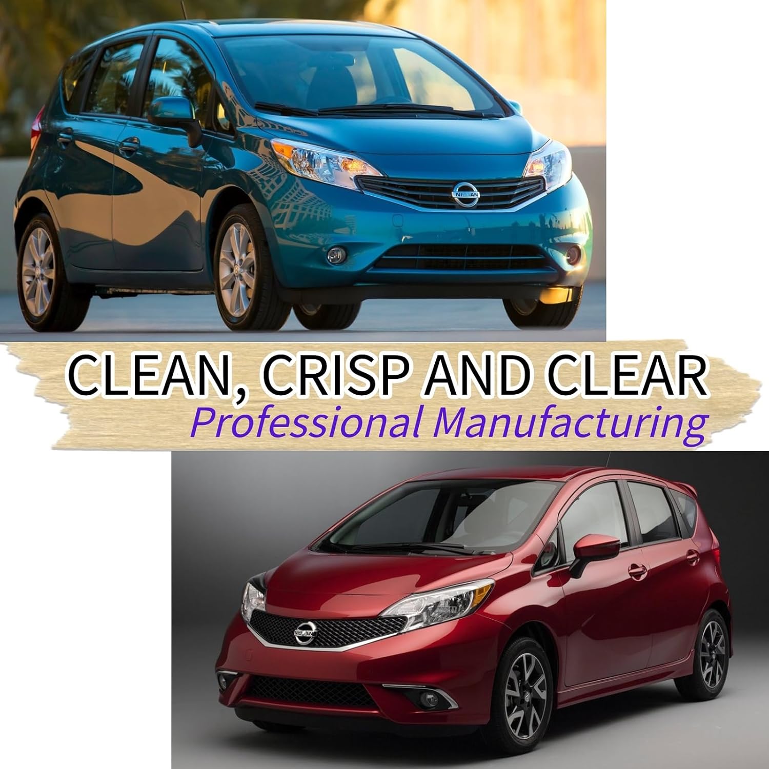 Rear Wiper Blade & Arm Replacement for Nissan Versa Note 2014-2019 2018 2017 2016 2015 - OEM Fit for S S Plus SL SR SV 1.6L L4 - Gas Models - All-Season Rear Back Windshield Wiper Blade Set