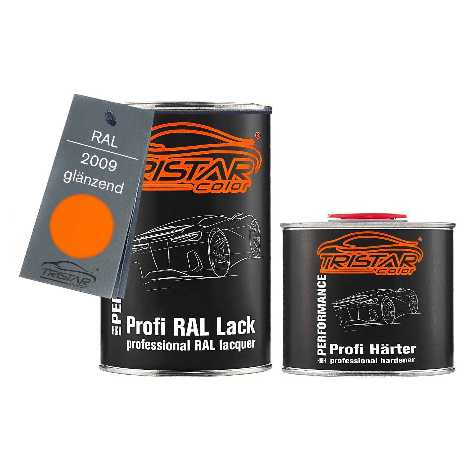 TRISTARcolor Lackstift RAL 2009 Verkehrsorange – 50 Ml, Glänzend, Schnelltrocknend