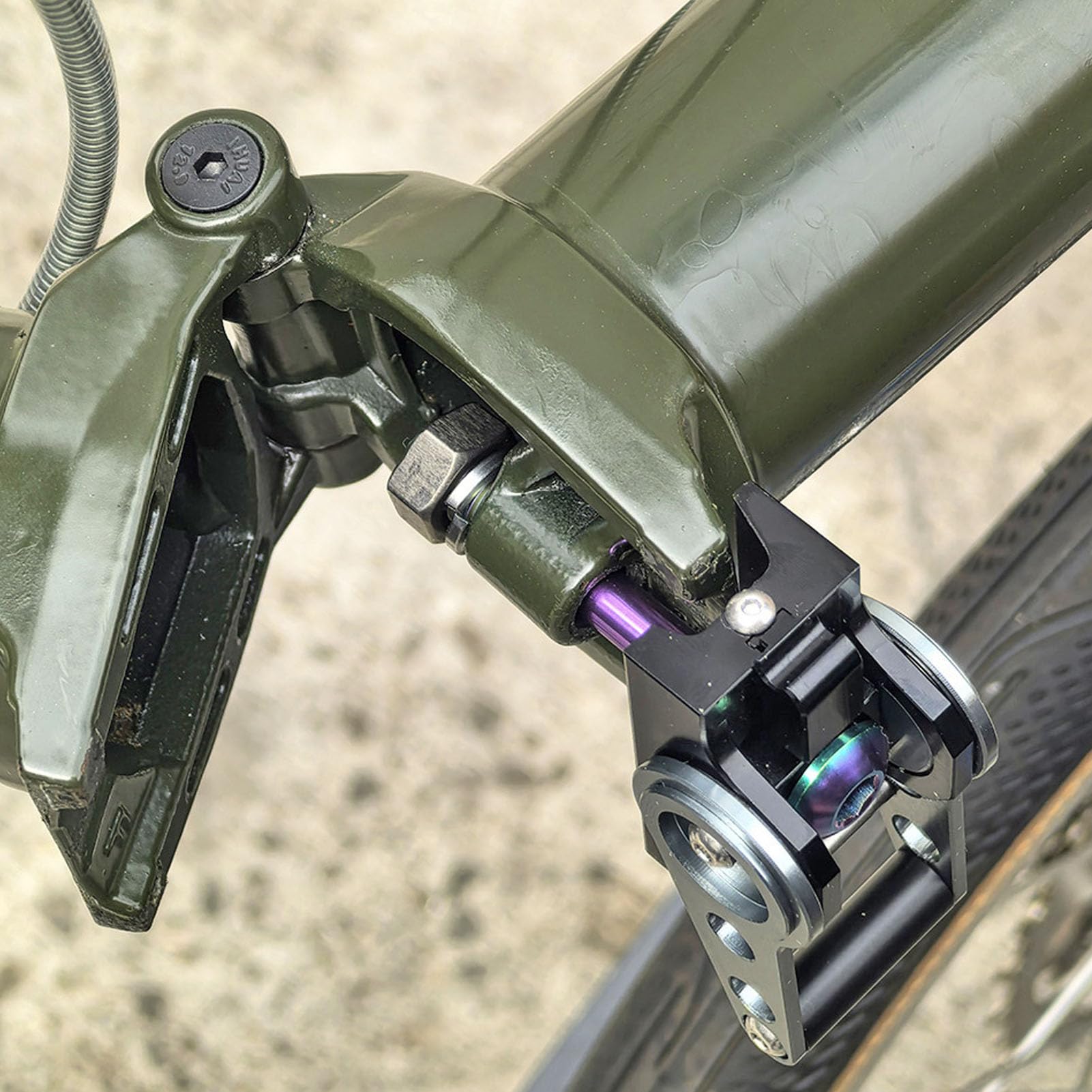 Składany Rower C Buckle Zawias Zacisk, Stop Aluminium, for (Ti)