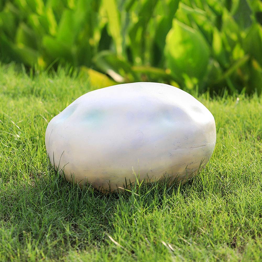 Lampada Stigma creativa a risparmio energetico di qualità impermeabile Luci da cortile luminose per esterni con ciottoli luminosi, Lampada stigma antiruggine IP44 antipioggia per giardino, prato,