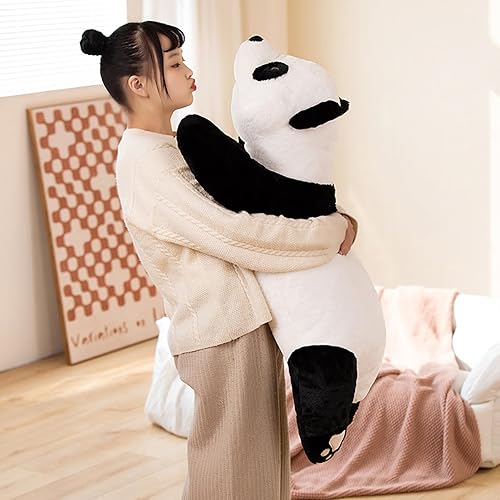 Miniatura 3 de Animales de peluche con peso, 39.3 pulgadas, 2.86 libras, juguete de peluche con peso de panda lindo, almohada de animales de peluche con peso,