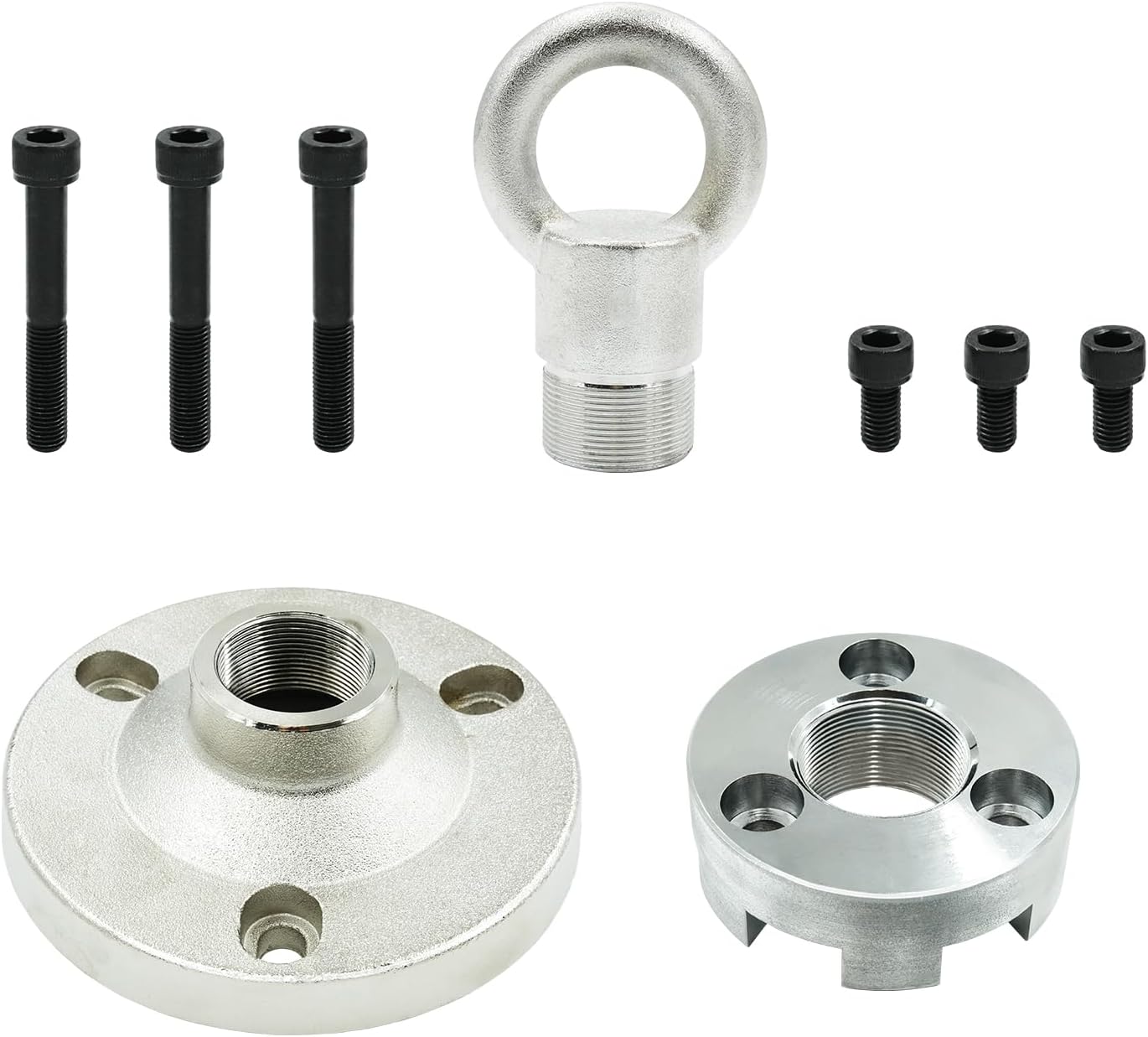 Universal Lifting Adapter Ring Tool Kit MT0022 3 Set compatible with Yamaha V8/V6 Adapter MT0025, Mercury Verado Adapter MT0024 With Bolts Outboard Lifting Eye Universal Lifting System