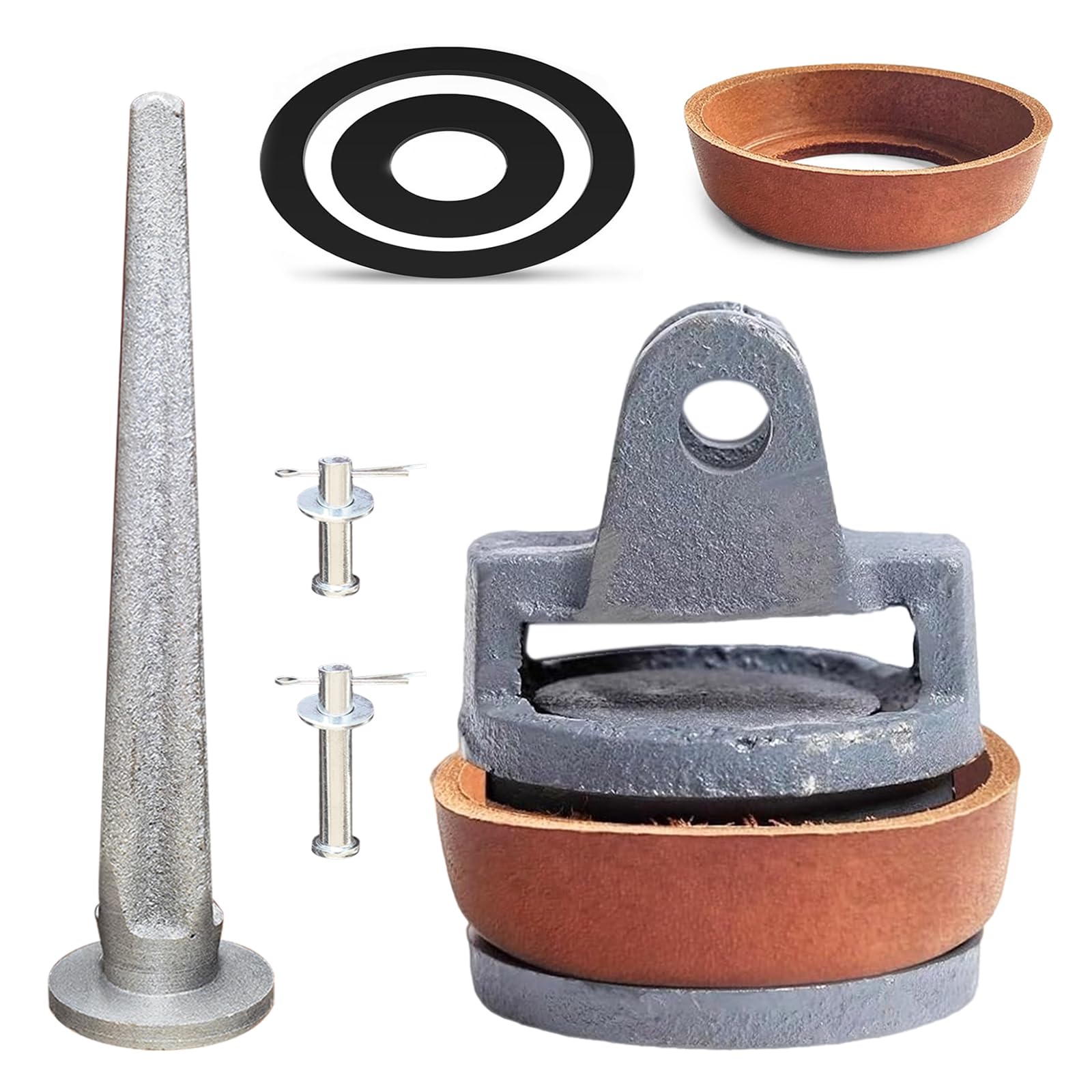 Handpumpe Typ 75, Ersatzkolben für Schwengelpumpen Typ 75 Gartenpumpe mit Bolzen und Dichtungsring Schwengelpumpe Ersatzteile mit Nasenstechventil für Wasserpumpen Ersatzteile Baumarkt