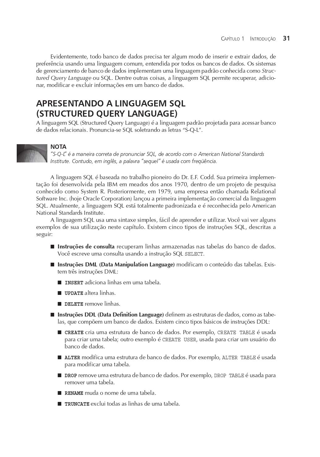 Oracle Database 11G SQL. Domine SQL E PL. SQL No Banco De Dados Oracle (Em Portuguese do Brasil)