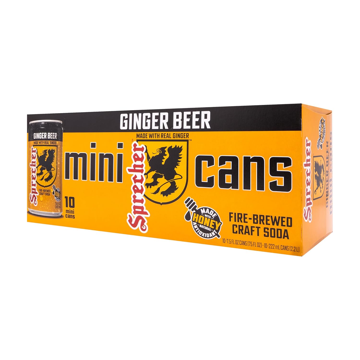 Sprecher Ginger Beer 7.5 fl oz Mini Cans (10 Pack)