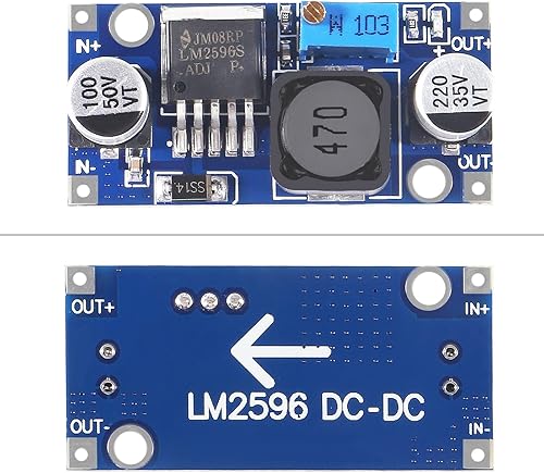 Miniatura 5 de 12 unidades LM2596 convertidor de dinero reductor ajustable módulo DC-DC regulador de voltaje de alta eficiencia 3A DC-DC 3-40V a 1.5-35V