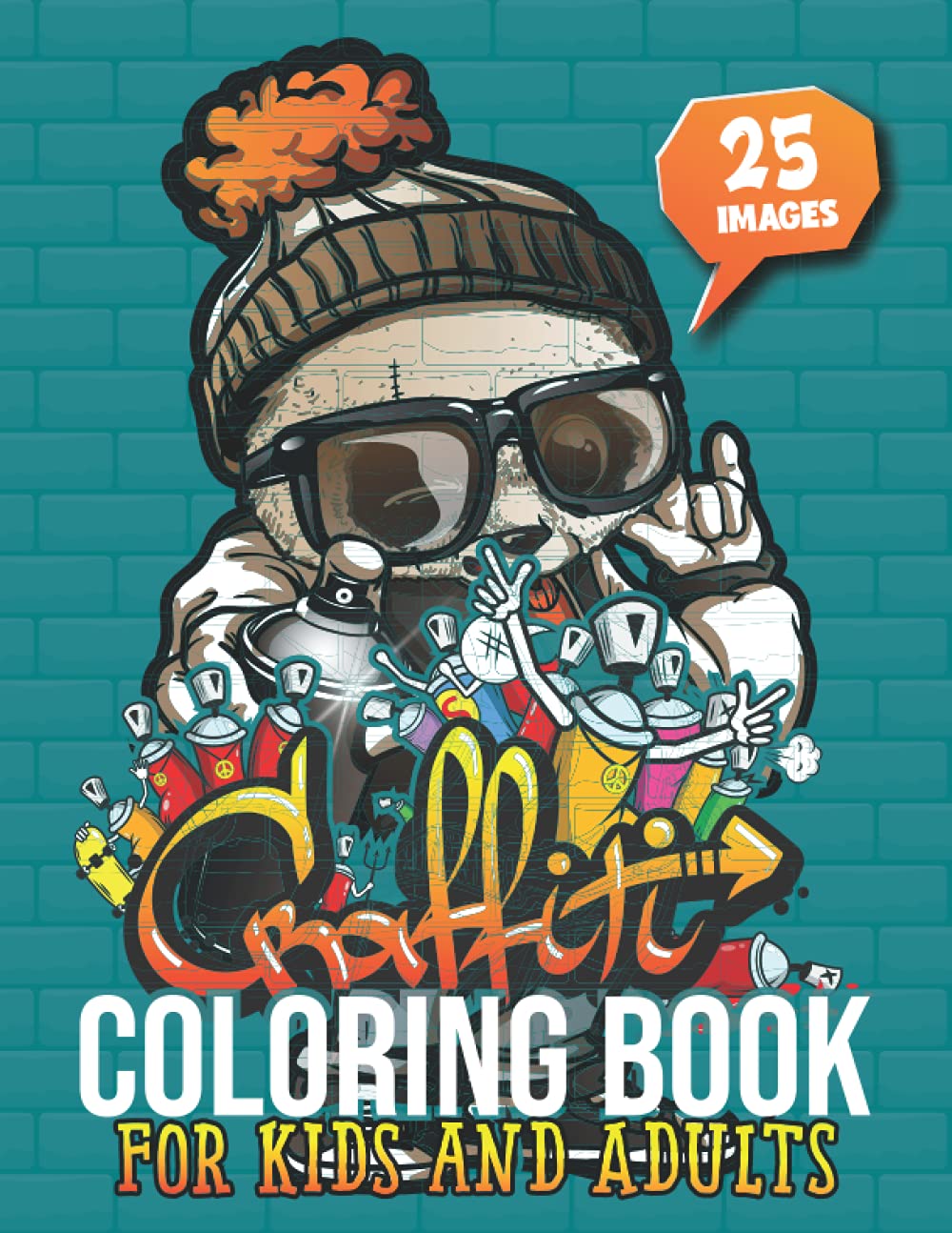 Buy Graffiti Coloring Book For Kids and Adults A Graffiti Art