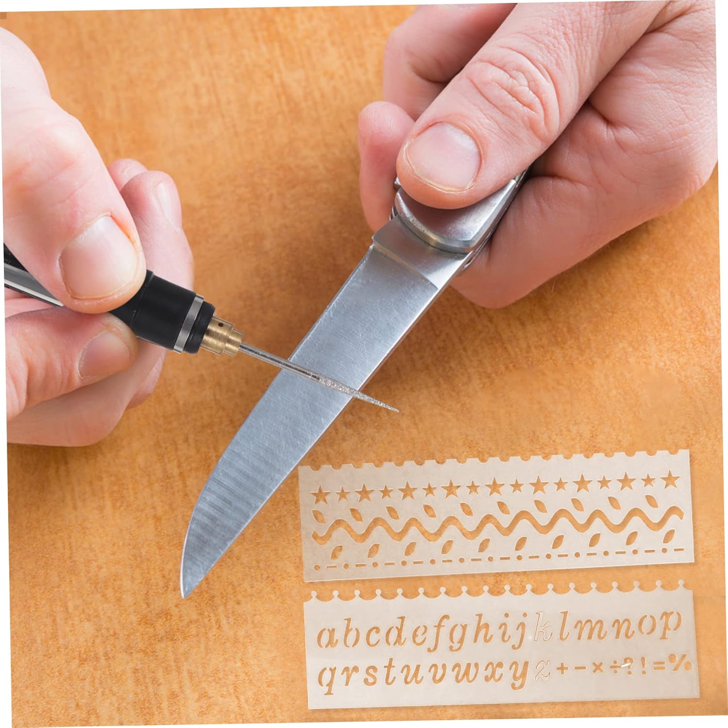 HOODANCOS 3-Speed Electric Grinding Pen 25w Mini Drill Tool Kit Glass Etching Kit Portable Engraving Pen Wood and Metal Engraver