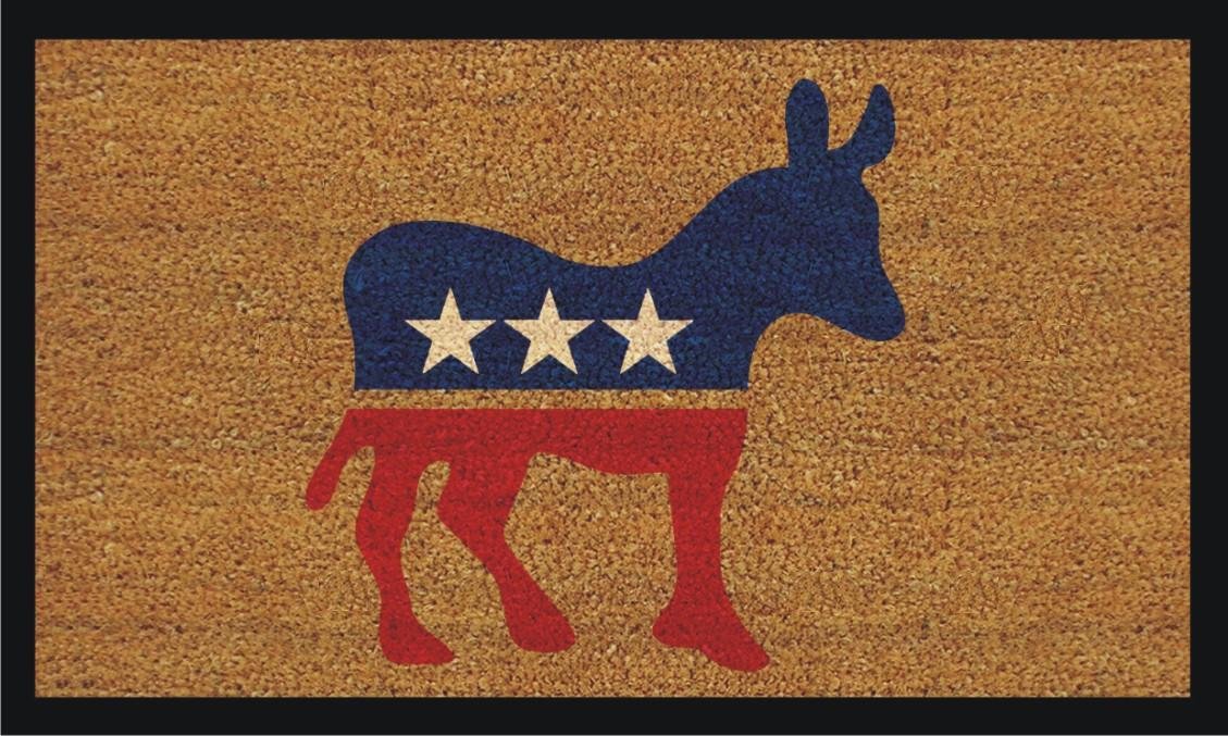Calloway Mills Democrat Donkey 17"x29" Coir with Vinyl Backing Doormat