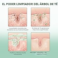 Vista 6 de Botanic Hearth Gel de baño de árbol de té, ayuda con uñas, pie de atleta, tiña, picor de tiña, acné, eccema y olor, alivia la picazón, promueve