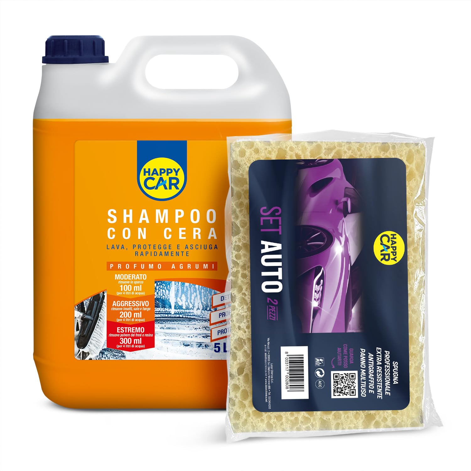 Shampoo Auto Detergente E Lucidante Car-Tech 2BM - 1 Litro, Con Essenza Di Lavanda - Foto 3
