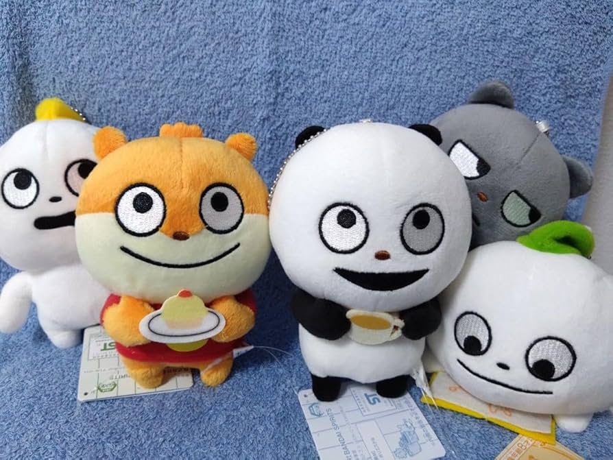にしむらゆうじ】ぬいぐるみセットこねずみごきげんパンダわるめのネコ
