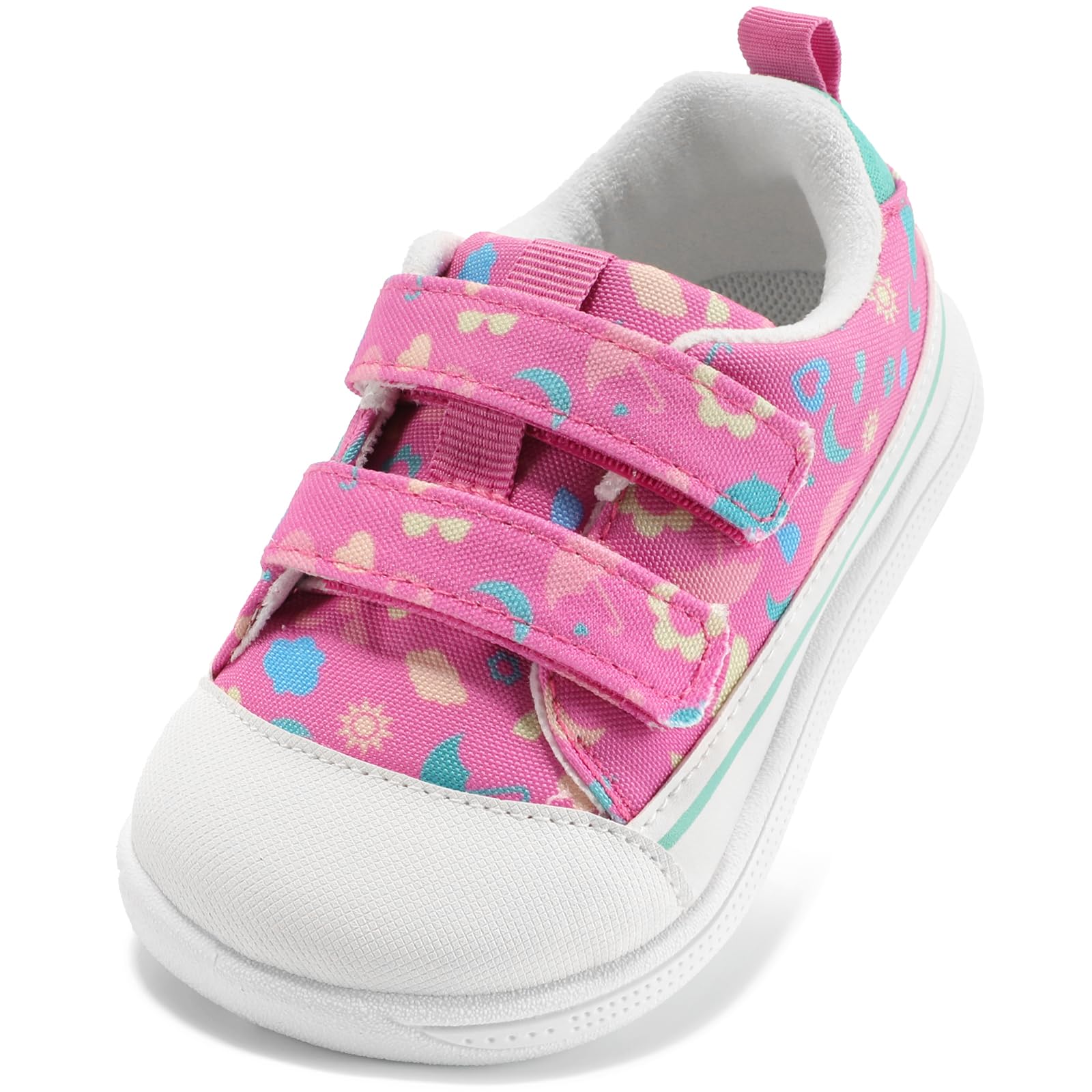 STQ KIDS Toddler Boys &amp; Girls Barefoot Shoes Wide Toe Box Canvas Sneakers