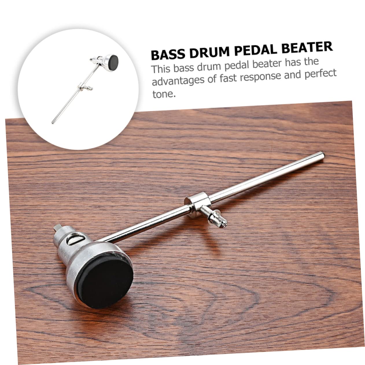 VICASKY Pcs Metal Bass Drum Beater Replacement Drum Pedal Hammer Head Adjustable for Students Intermediate Professional