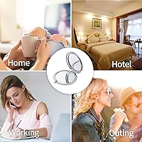 Vista 7 de Espejo compacto de aumento para bolsos con aumento de 2 x 1x, mini espejo plegable de maquillaje de viaje de doble cara, perfecto para bolso, espejo