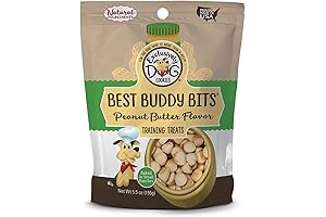 Exclusively Dog Cookies Best Buddy Bits Peanut Butter Flavor Training Treats, Natural...
