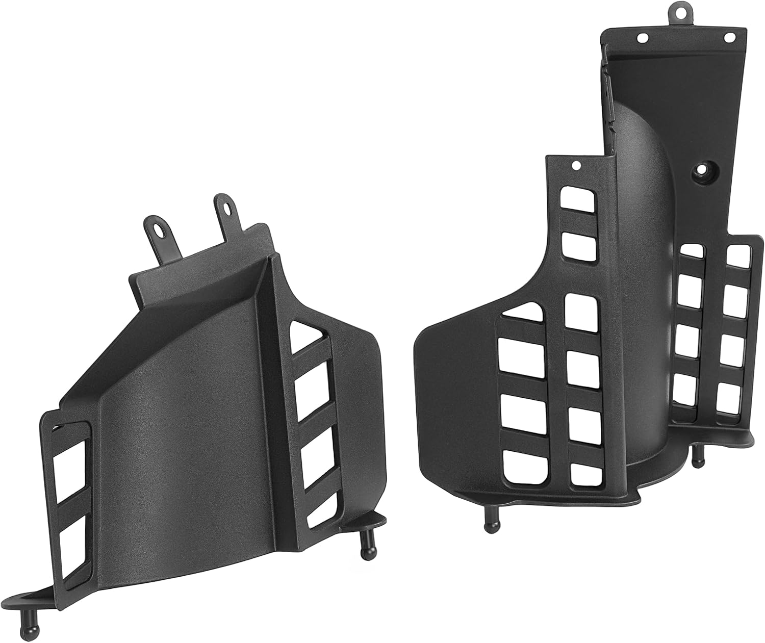 ALMULOO Rear Heel Guard Bar Flap Left&Right Compatible with 1990-2006 Yamaha Blaster 200 YSF200 Replacement for 3JM-21621-00-00/3JM-21691-00-00 Plastic Textured Black