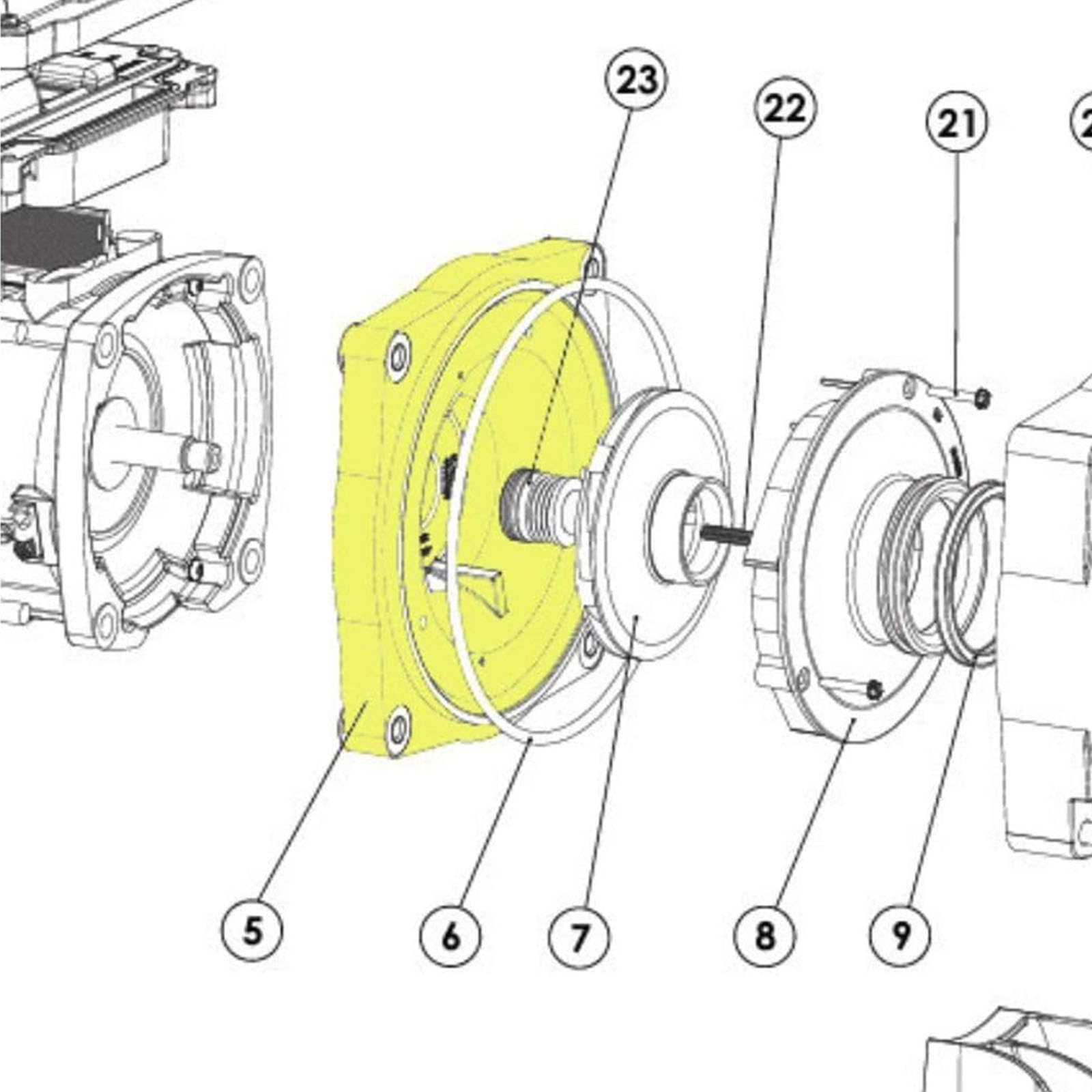 Guarnizione di ricambio 356071Z Accessorio per piscina, accessori per il nuoto, struttura di ricambio per pompe, set di manutenzione per nuoto