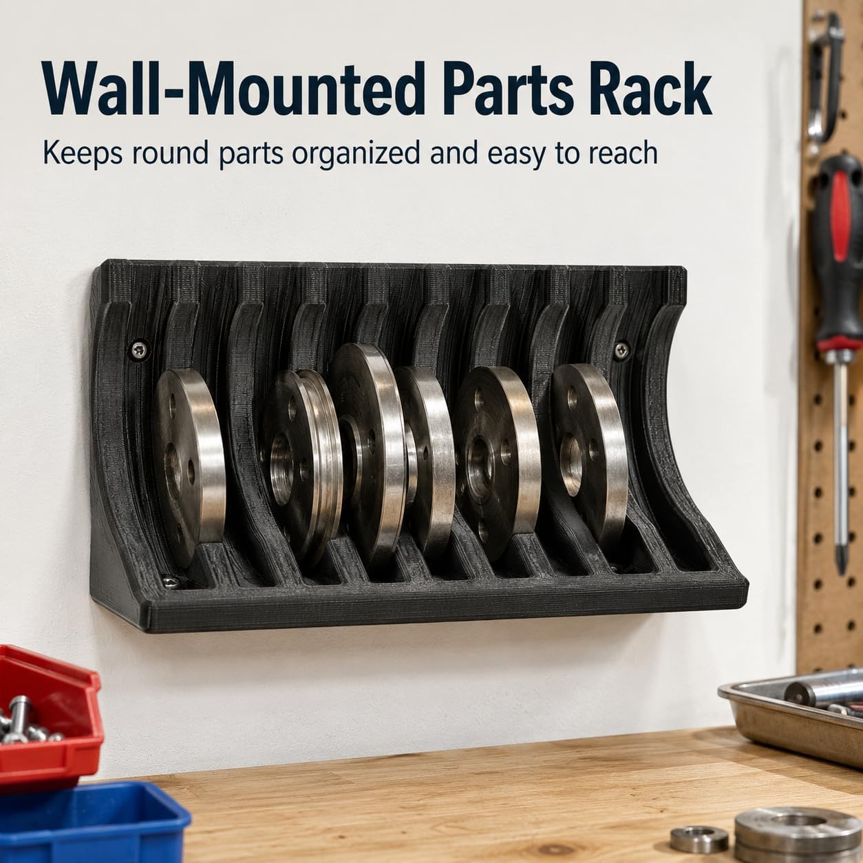 3D Shellplate Rack Compatible with Dillon XL 650 & 750 - Wall Mount Storage Holder for Your Reloading Setup