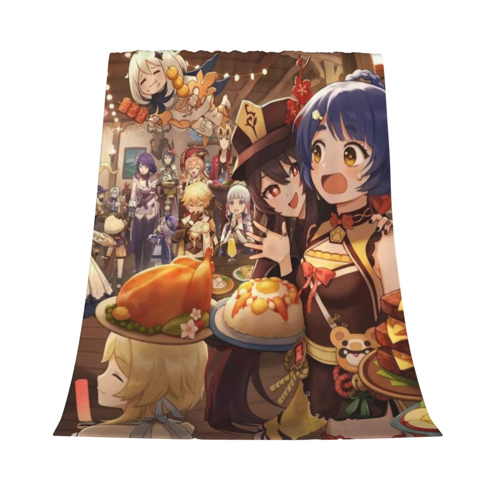 Couverture Genshin Impact en flanelle, le cadeau idéal pour décoration de chambre