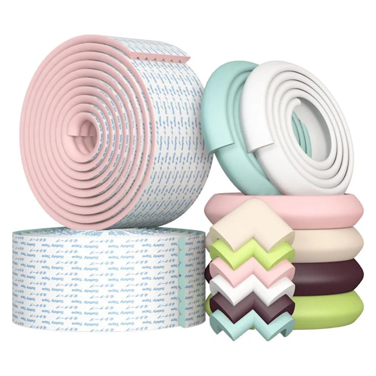 Protectores de mesa para niños con borde de esquina para niños, tira protectora de seguridad para el hogar, barra de protección de escritorio para bordes afilados, absorción de impactos, fácil
