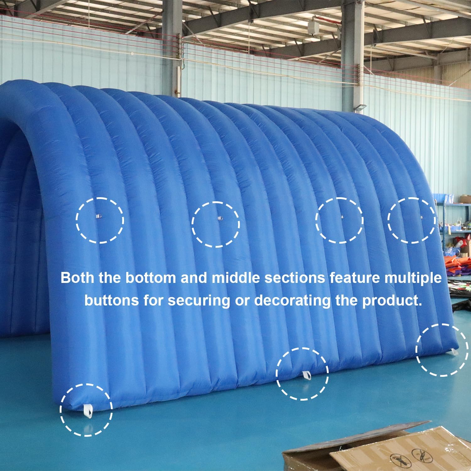 Inflatable Tunnel Sports Tunnel Entrance with 250W Blower Football Tunnel Tent Entryway for Business Advertise Party Exhibition Promotion Supermarket,School,Street,Shop