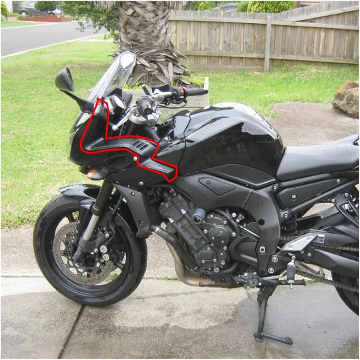 FZ 1 FZ1 S Motorcycle Accessories Head Tube Cover The Line Box Fairing Face FairingsFit For YAMAHA FZ1S FAZER 2006-15(Carbon Look-1 Set)