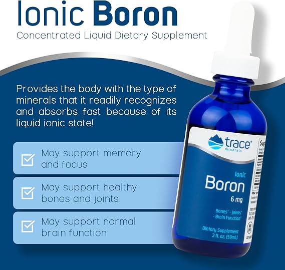TRACE MINERALS RESEARCH SPO Liquid Ionic Boron، 2 OZ