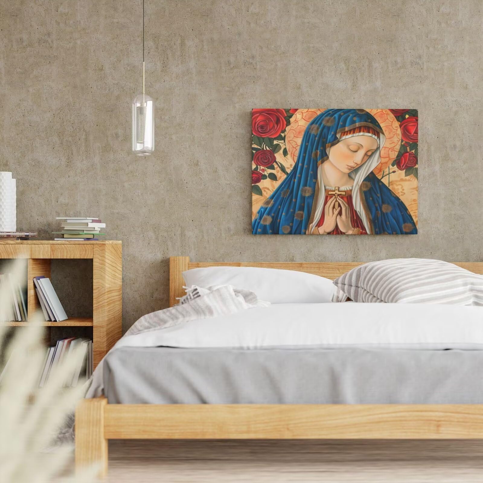 Kit per pittura con numeri per adulti, pittura a rosa con numeri per principianti, pittura acrilica con 6 pennelli, pittura ad olio per decorazione da parete, 105 x 80 cm, senza cornice) MK85