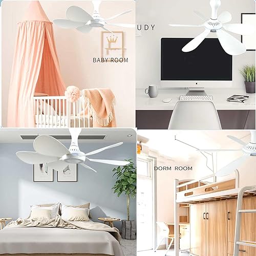 Miniatura 2 de XBPPIARN Ventilador colgante alimentado por energía solar recargable con USB ventilador de campamento al aire libre bajo y bajo ruido 6 aspas de