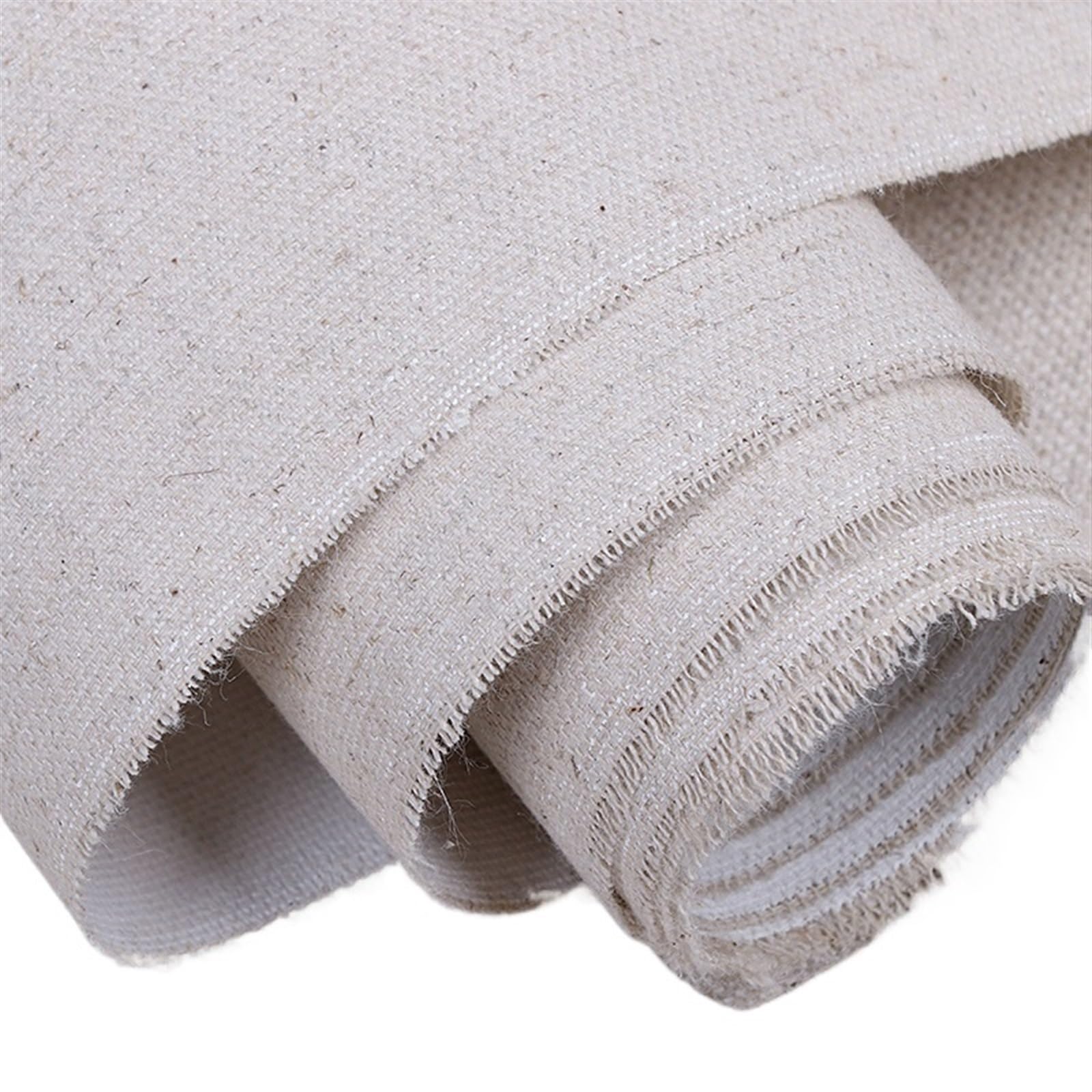 Wyqxty 3Meter Long Width 58Cm Linen Blend Canvas Roll Linen Canvas Roll 3 Meter 48-88Cm Width Primed For Acrylic Oil Painting(3Meter Long Width 58Cm)