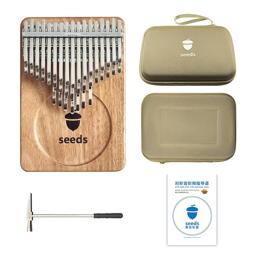 seeds 41Key カリンバ Amazon | seeds カリンバ 41キー 軽量 親指ピアノ 初心者セット