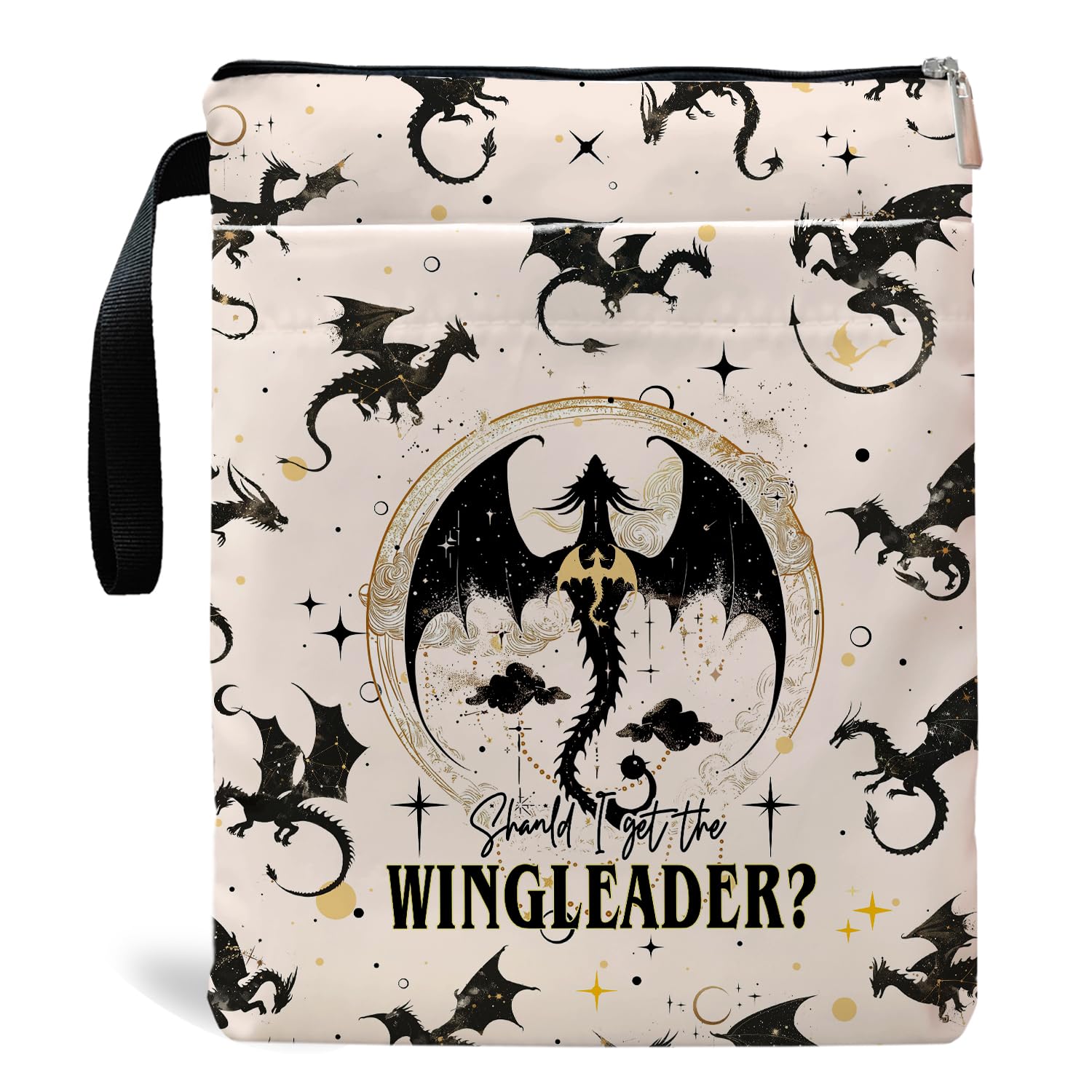 Fourth Wings Inspired Book Sleeve, Book Sleeves with Zipper, Dragon Book Sleeve for Book Lovers, Book Pouch Kindle Protector, Gifts for Women Teacher