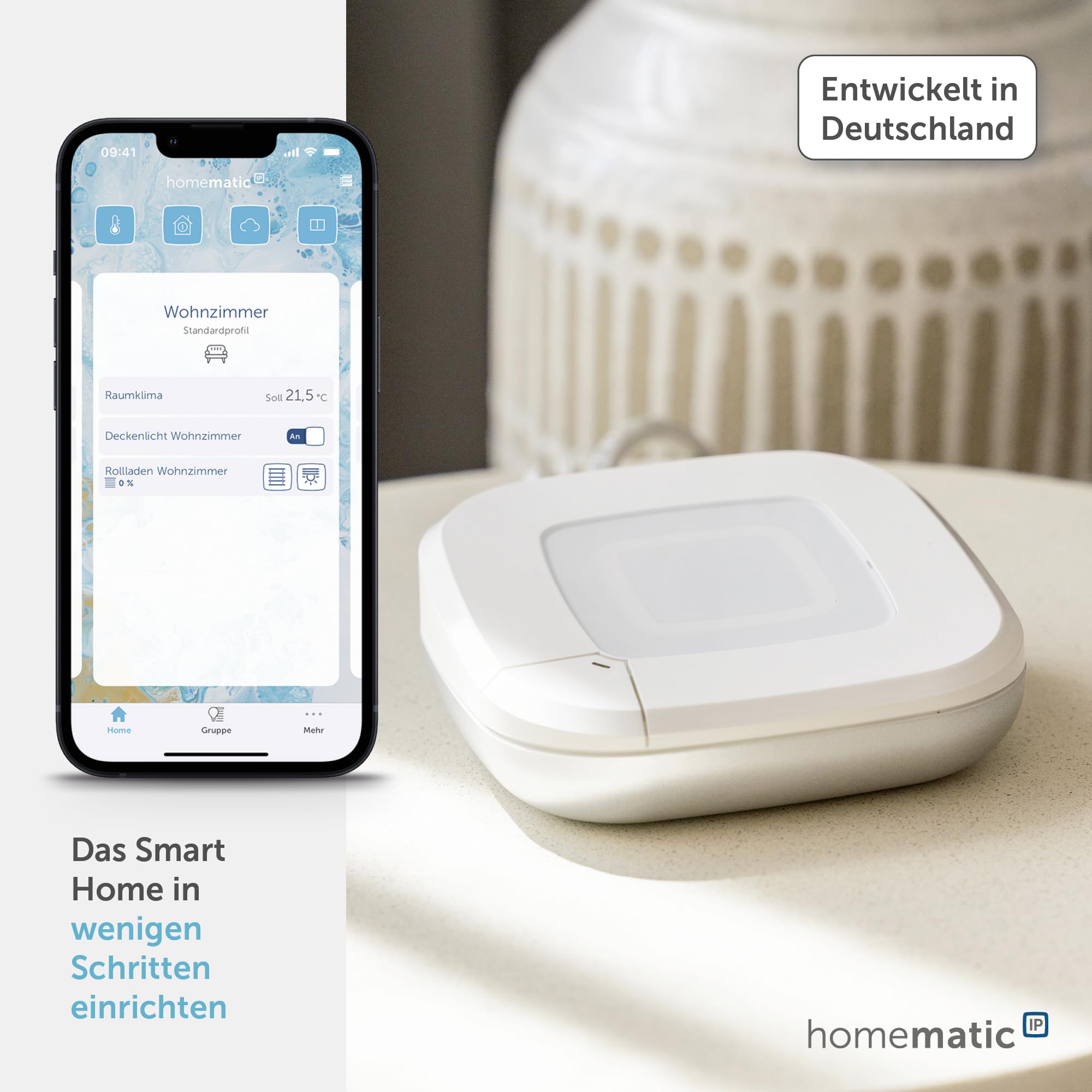 Homematic IP Access Point 2 Smart Home Gateway mit App und Sprachsteuerung Amazon Alexa