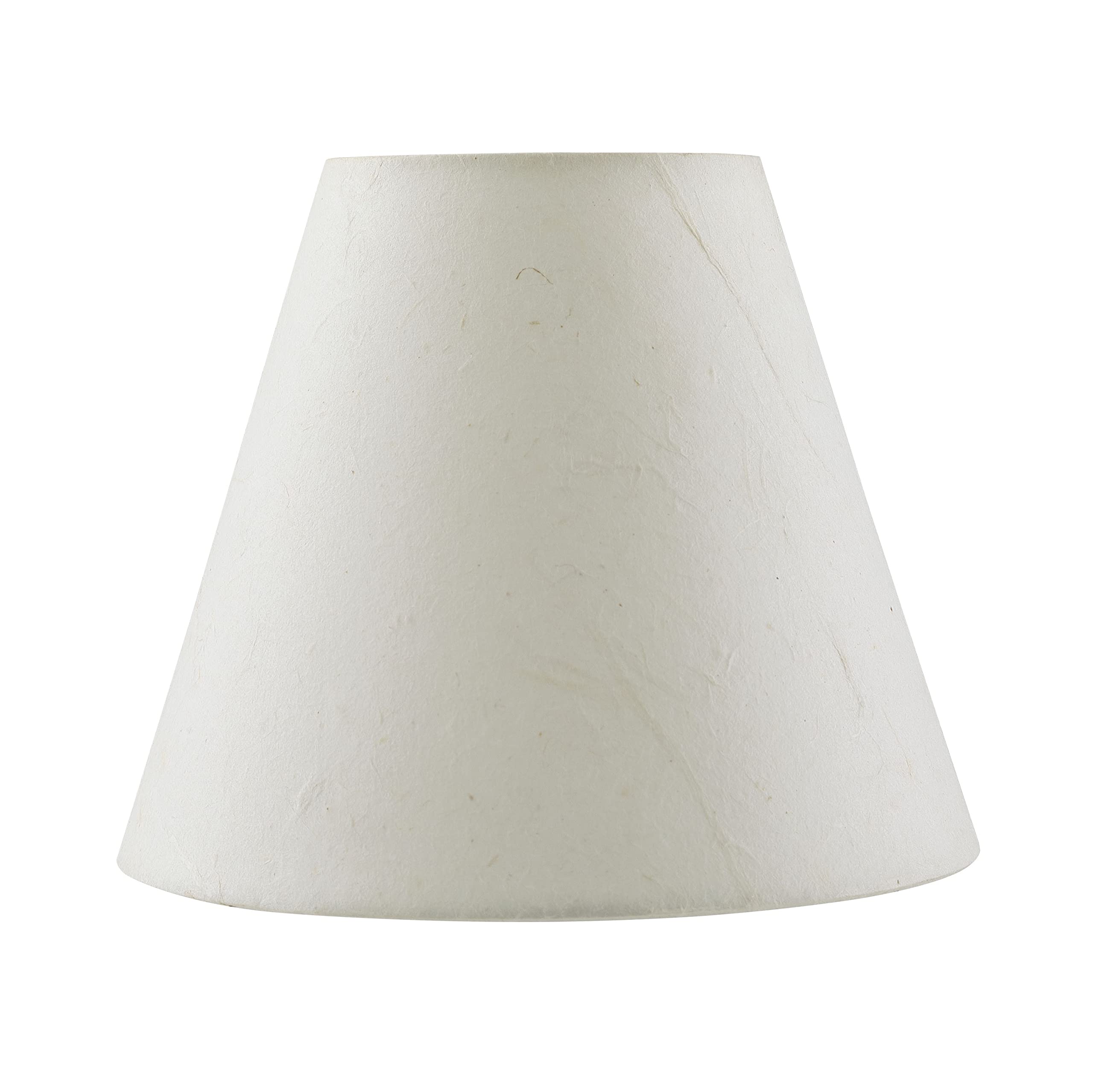 Aspen Creative 32128-5A mały żyrandol w kształcie imperium w twardej oprawie zestaw abażurów do lamp (5 sztuk), wzór przejściowy w kolorze białym, szerokość dna 15 cm (7,6 cm x 15 cm x 12,7 cm)