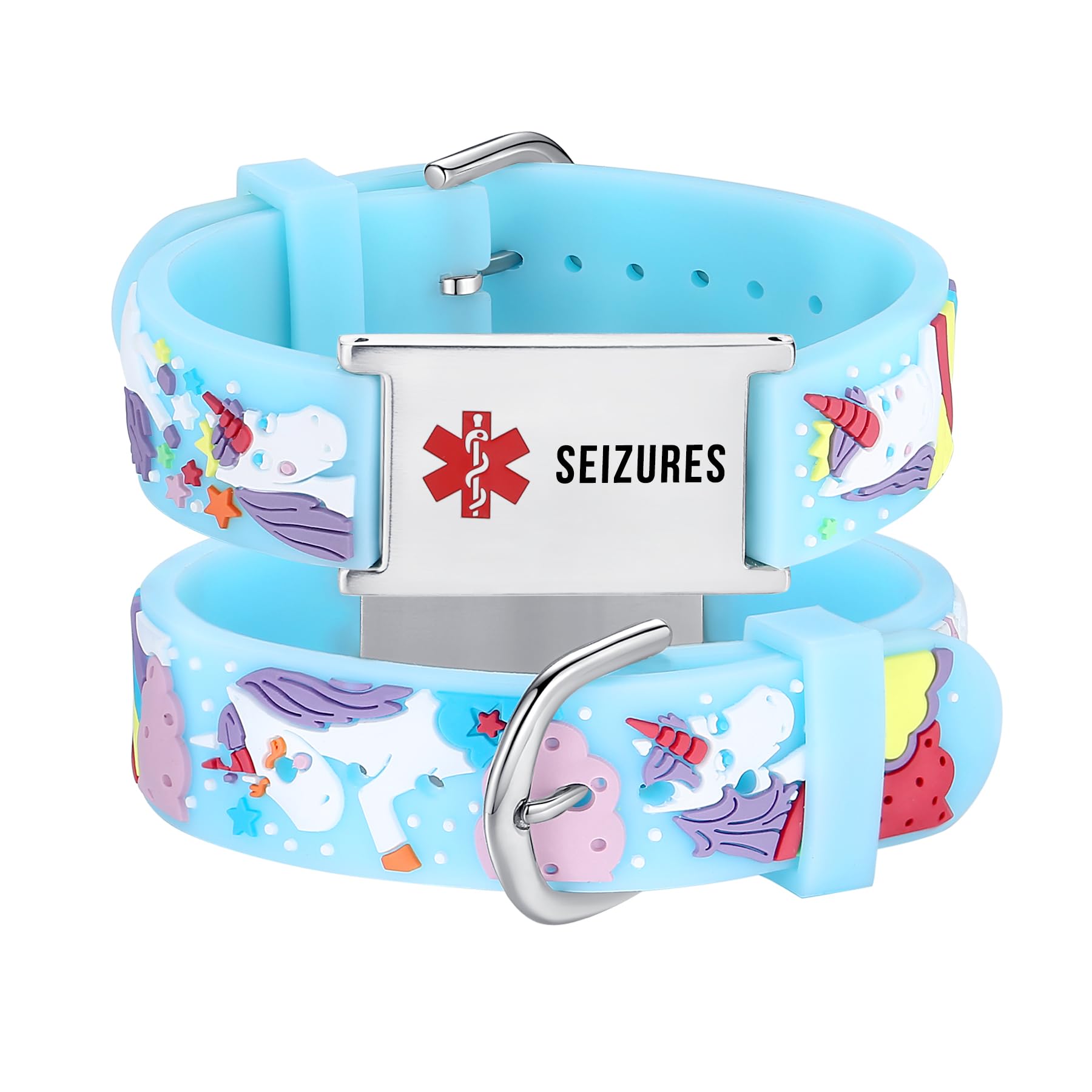 LinnaLove cartoon medical alert id bracelets Parents gift to Son, daughter, brother, sister