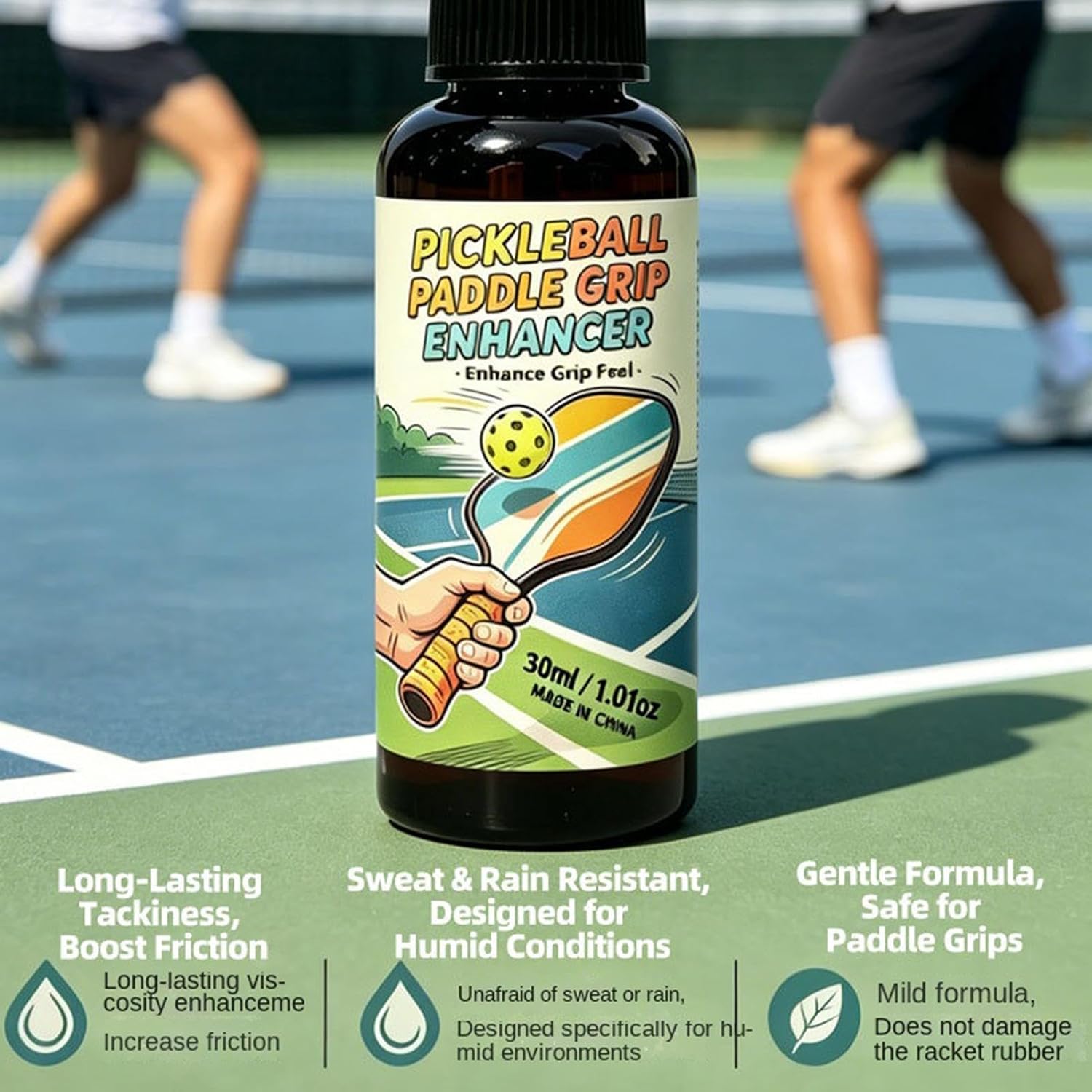 Bat Spray Grip Baseball 30ml Paddle Anti-Slip Mist | Pickleball Paddle Grip Mist for Athletes Instructors Matches Tournament Competition Training Class Indoor Court Outdoor