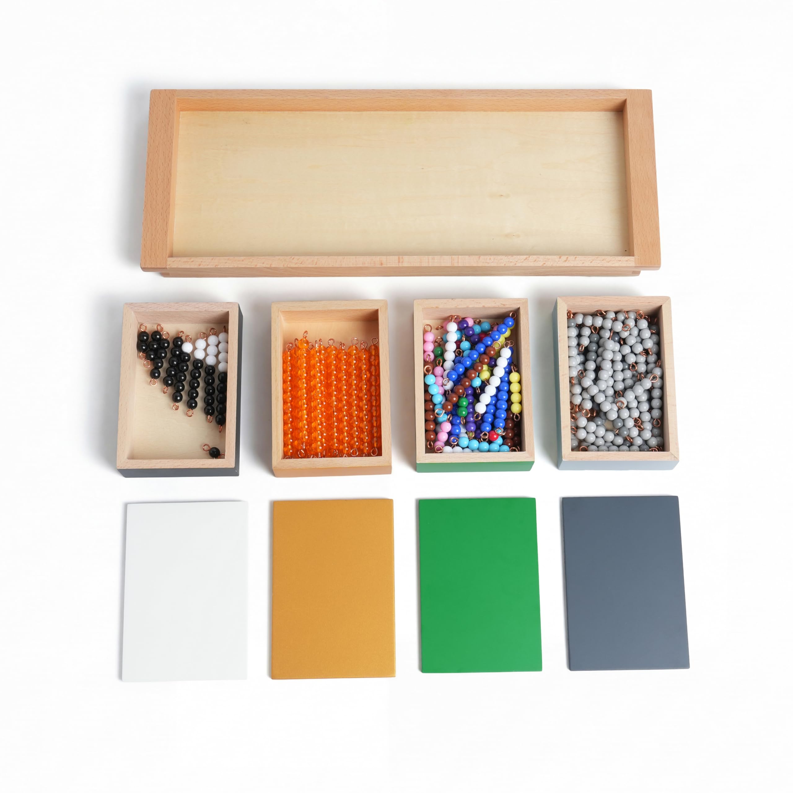 Montessori materiali matematici, giocattolo educativo in legno per numeri e calcoli, scuola materna e elementare, scuola domestica e aule a partire dai 3 anni (gioco di serpente Montessori di
